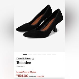 Donald J. Pliner Bernice Women's Black Suede Heels